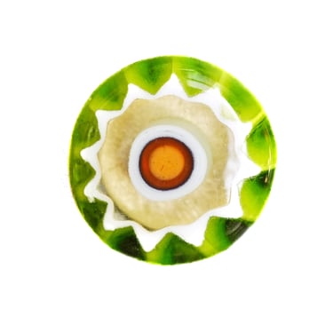 murano art | green button | olio my shop