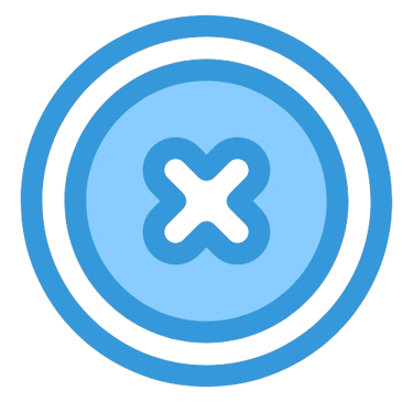 Symbole de croix pour annuler ou résoudre les litiges