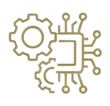 tooth wheels and computer chip