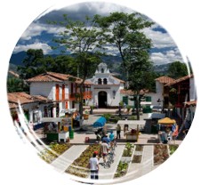 vue aerienne de Pueblito Paisa de Medellin