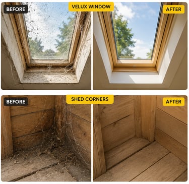 Before and After Clean Velux