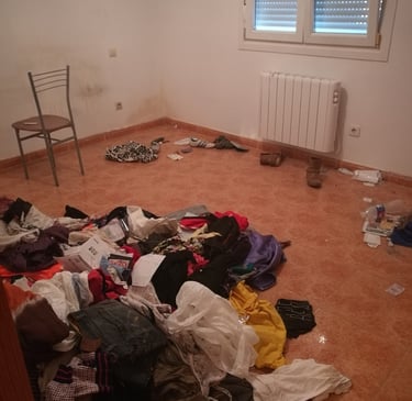Limpieza después de una ocupación.