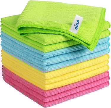 a stack of towels and a stack of towels