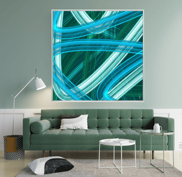 oeuvre d'art forme geometrique