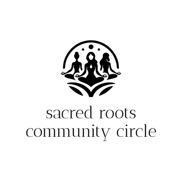 a logo sacred women gathered in circle