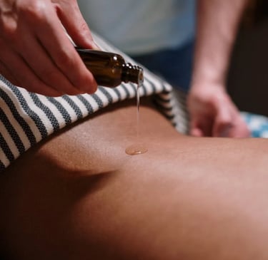 a person is getting a massage