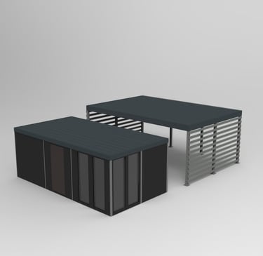3D Stoginė su sandėliuku