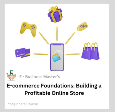 E commerce foundations course by e business master gigesh mathew logo
