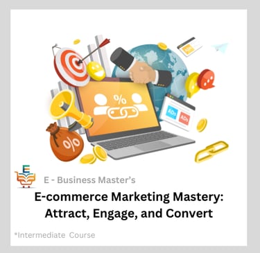 e business masters e commerce marketing mastery course logo by gigesh the e business master