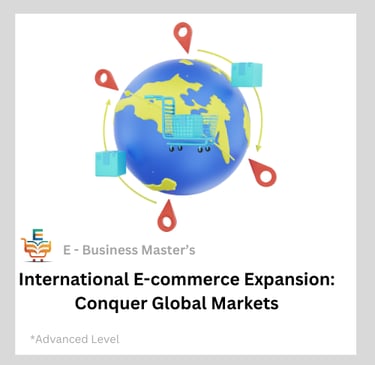 e business master international e commerce expansion course logo