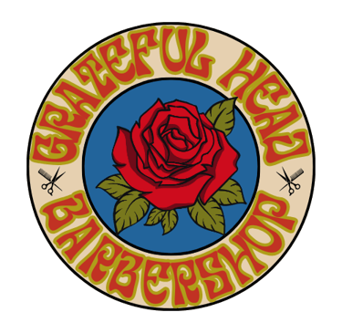 The GrateFul Head Barbershop Logo - Formally Rob's Barbershop. Fzmily friendly barbershop in James Island, Charleston SC.