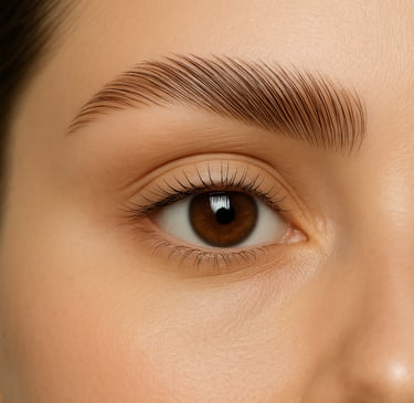 Laminado de cejas con acabado natural que aporta definición y volumen.