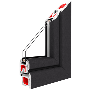 juodo profilio langai