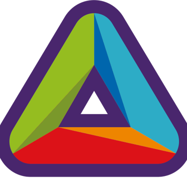 Logotipo da Imá Saúde, representa o corpo, a alma e o espírito