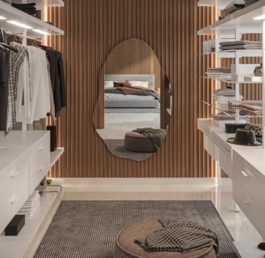 Espelho Decorativo Orgânico Lapidado 90x60 Moderno - com suporte para fixação