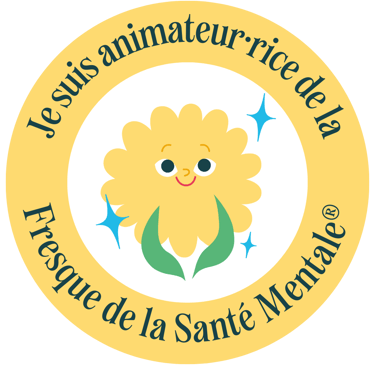 badge de certification de l'animation de la fresque de la santé mentale