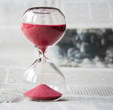 ampulheta tempo relógio