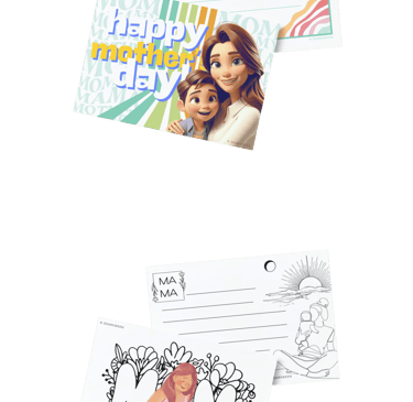 a woman with a child's name on her name mother's day card