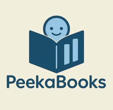 Logo of "Peekabooks", affordable accounting for UK businesses