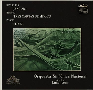 Portada del disco Janitizio, Tres Cartas de México y Ferial.