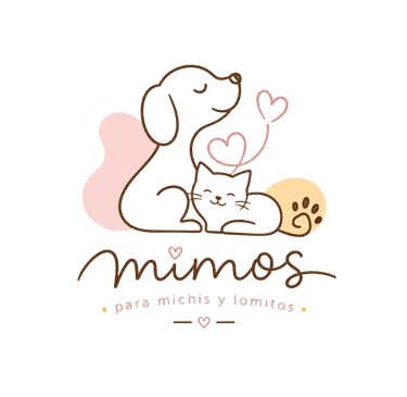 logotipo de mimos para michis y lomitos sin fondo