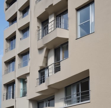 Close-up of architectural plans and inspection tools on a table.