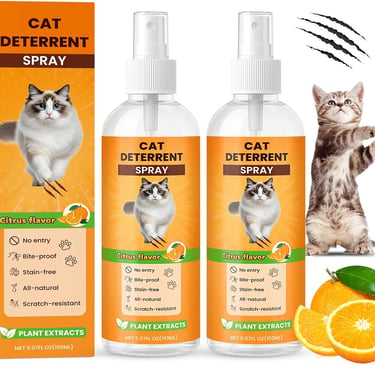 Cat Deterrent Spray with Added Citrus Essential Oil,300ml Efficient Anti-Scratch Cat Spray