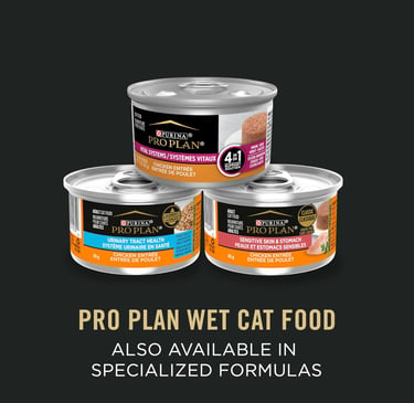 Pro Plan Wet Cat Food, Salmon & Rice, Chicken & Rice, Tuna Variety Pack 85g can (12 pack)