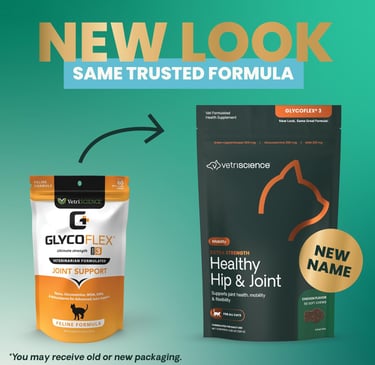 VETRISCIENCE Glycoflex 3 Maximum Strength Hip and Joint Supplement with Glucosamine for Cats