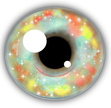 light galaxy eye illustration
