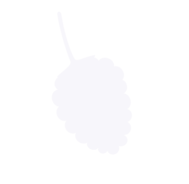 Fehér minimalista málna ikon sziluett levéllel fehér háttérrel.