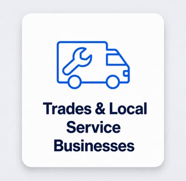 Trades and local service businesses managing enquiries and jobs