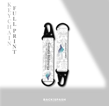 Gantungan Kunci Webbing Custom Logo Full Print Bogor