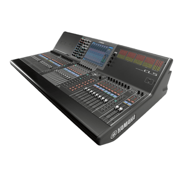 a sound board with a laptop and a monitor