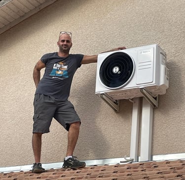 Installation climatisation Bosch par Cyril - Qualiplomberie à Charvieu-Chavagneux