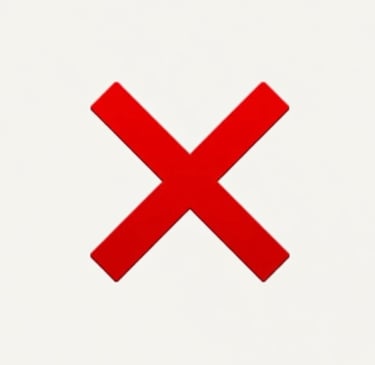 Image of red x