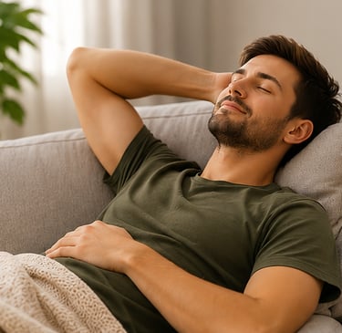 photo qui représente une personne qui se repose