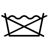 Symbole ne pas laver en machine