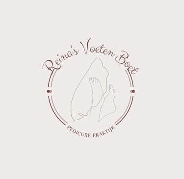 Het logo van Reina's Voeten Boet