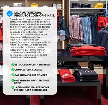 Camisa Tommy Hilfiger Masculina Básica