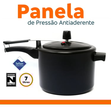 Panela de Pressão Antiaderente 7 Litros