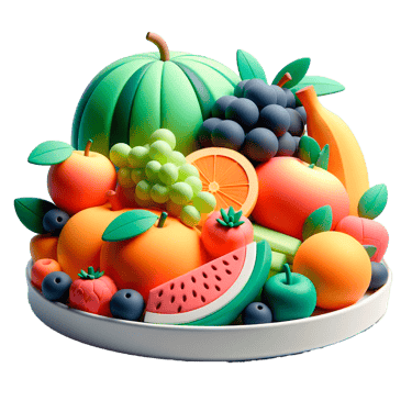 Varias frutas representando a alimentação balançeada da Escola Multi-Integral