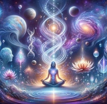 thetahealing - connexion à son ADN - tlumieres - lydie Bouvier Aussage.