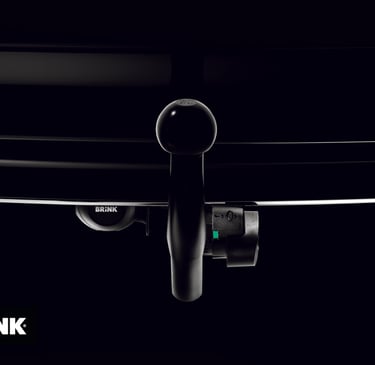 Brink towbar close-up showing high-quality towbar fitting equipment.