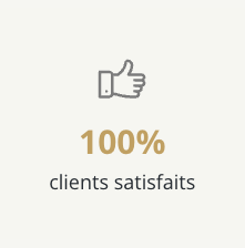 100% de clients satisfaits