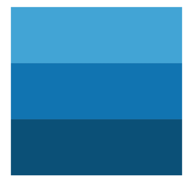 Three tone blue ombre representing Asheville Locksmith brand