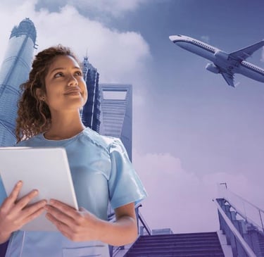 International nurses and midwives relocating abroad for healthcare careers in 2026.