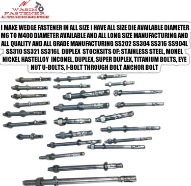 Wedge Anchor Bolt Anchor Fastener Through bolt Fastener Supplier Anchor Bolt SS Anchor Fastener