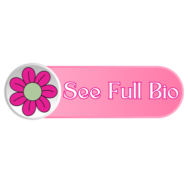 a pink button with a flower on it