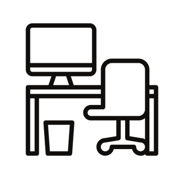 multi-layout seating in co-working space